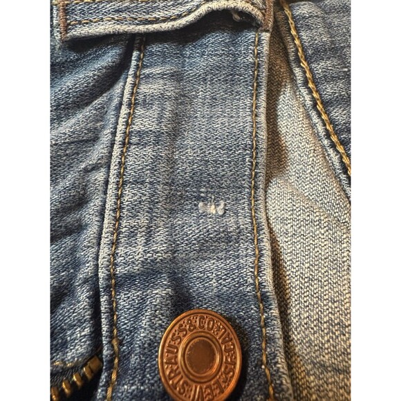 Levis 529 Women’s Curvy Stretch Jeans Size 14 Blue Boot Cut Mid Rise - Picture 14 of 15